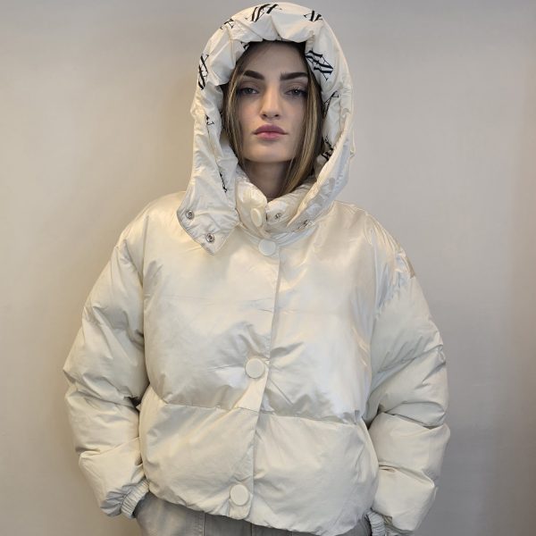 מעיל פוך  שמנת