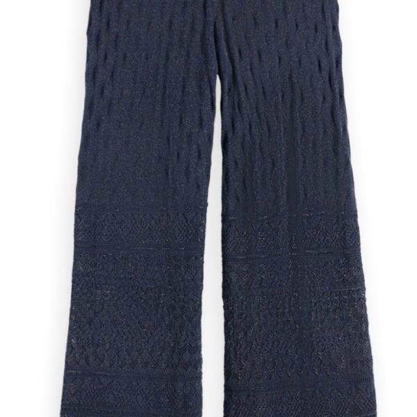 Crochet lurex pants