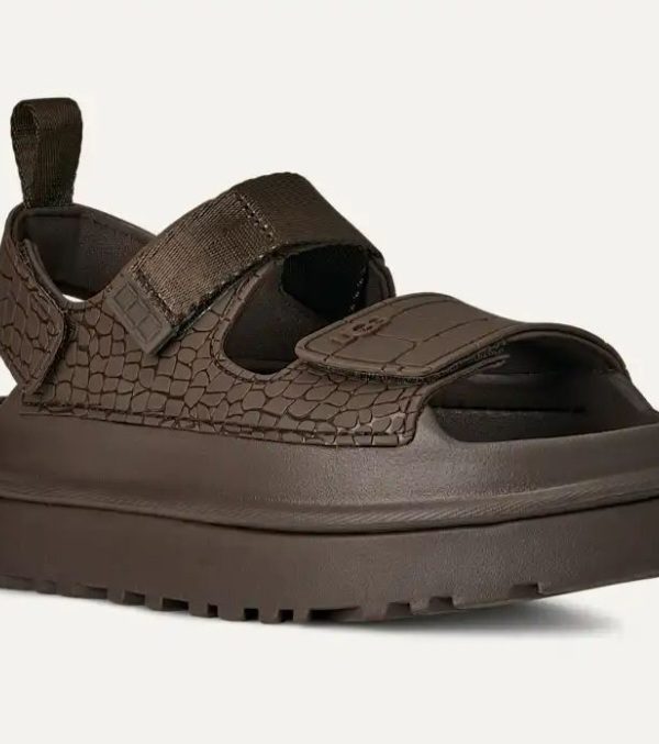 UGG סנדל פלטפורמה גולדן גלו